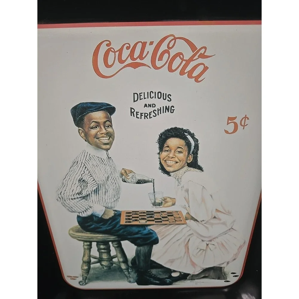 Vintage 1994 Coca Cola Tray Winning Smiles John Solomon